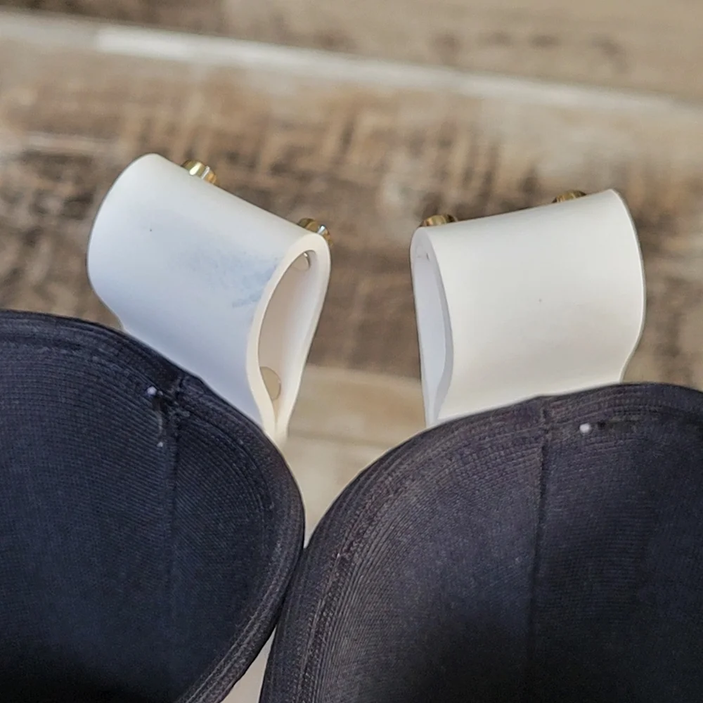 (RED) Valentino Wellington White Rain Boots Size 37